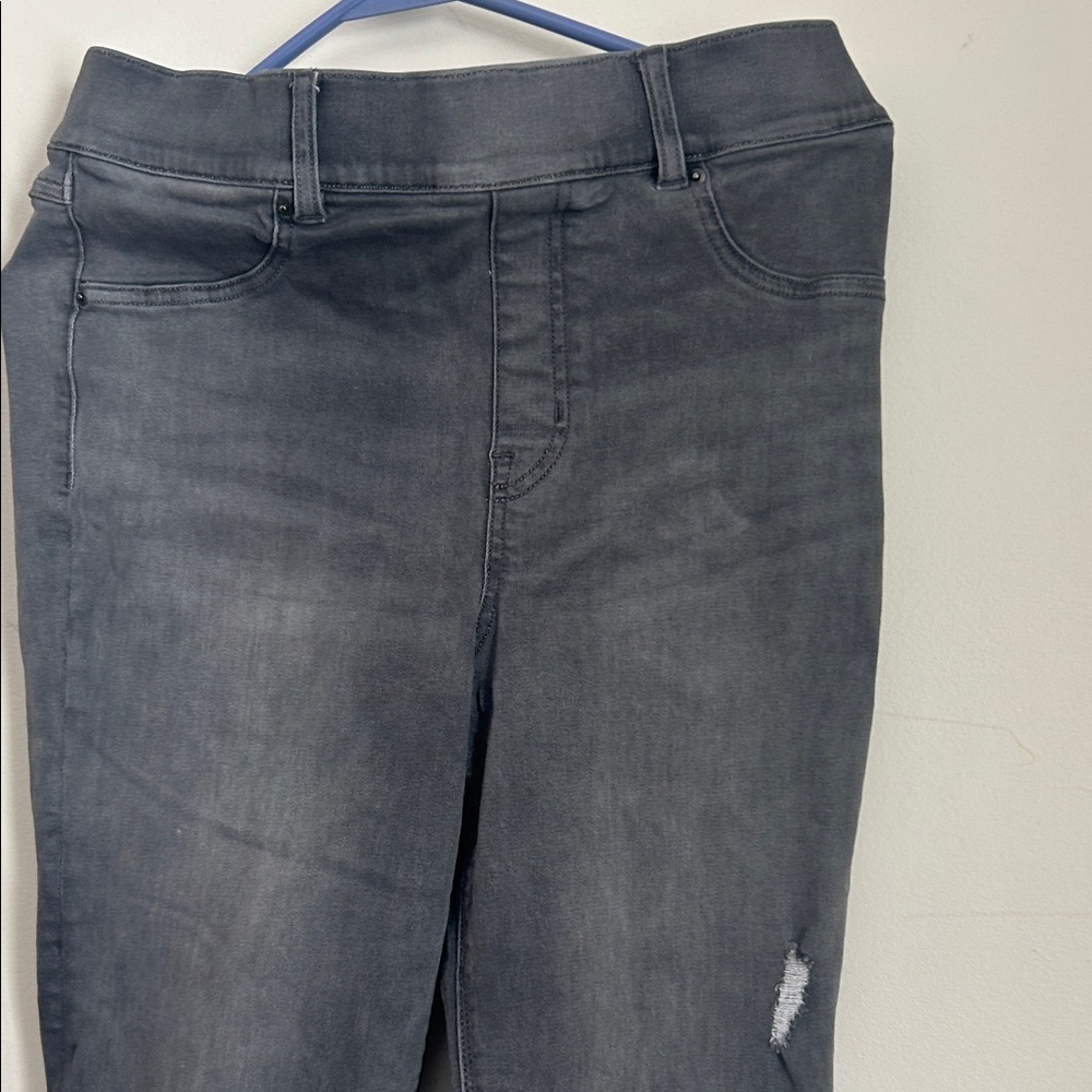 Women's Gray spanx Distressed Jeans - Picture 2 of 6